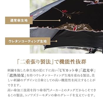 Amazon | [シノワズリーモダン]日傘 折りたたみ レディース1級